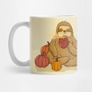 Sloth and pumkin mood Mug